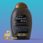 شامپو مو او جی ایکس مدل Charcoal Detox حجم 385 میلی لیتر