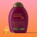 نرم کننده مو او جی ایکس مدل Keratin Oil حجم 385 میلی لیتر