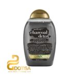 شامپو مو او جی ایکس مدل Charcoal Detox حجم 385 میلی لیتر